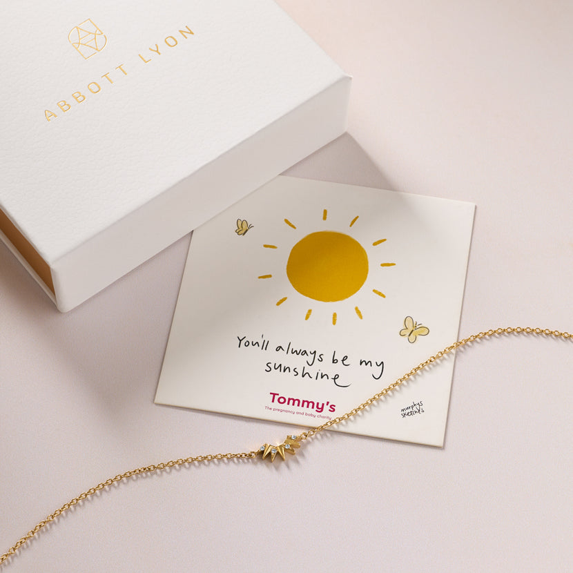 Tommy's Charity Sun Bracelet (Gold)