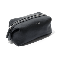 Men's Leather Wash Bag (Black)