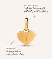 Green Quartz Heart Pendant (Gold)