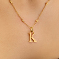 Written in the Stars Initial Necklace (Gold)