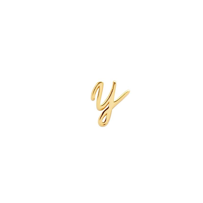 Made Mine Script Letter Bracelet (Gold) - Clientbase