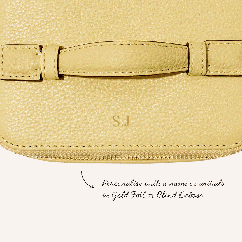 Small Vanity Cosmetic Bag (Butter Yellow)