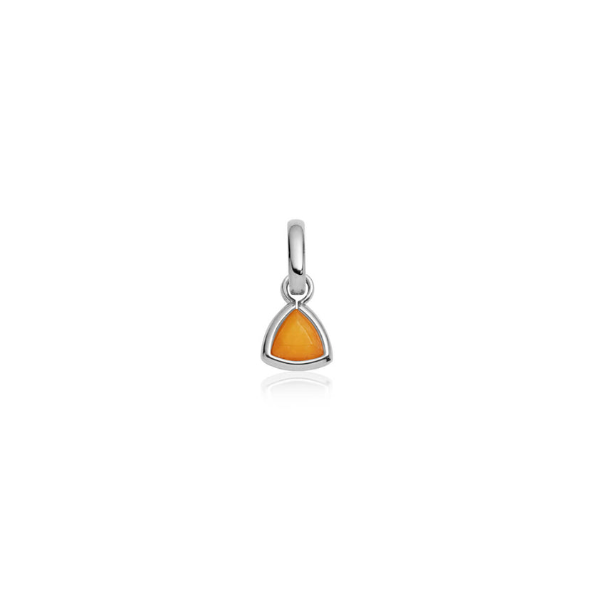 Droplet Birthstone Pendant (Silver)