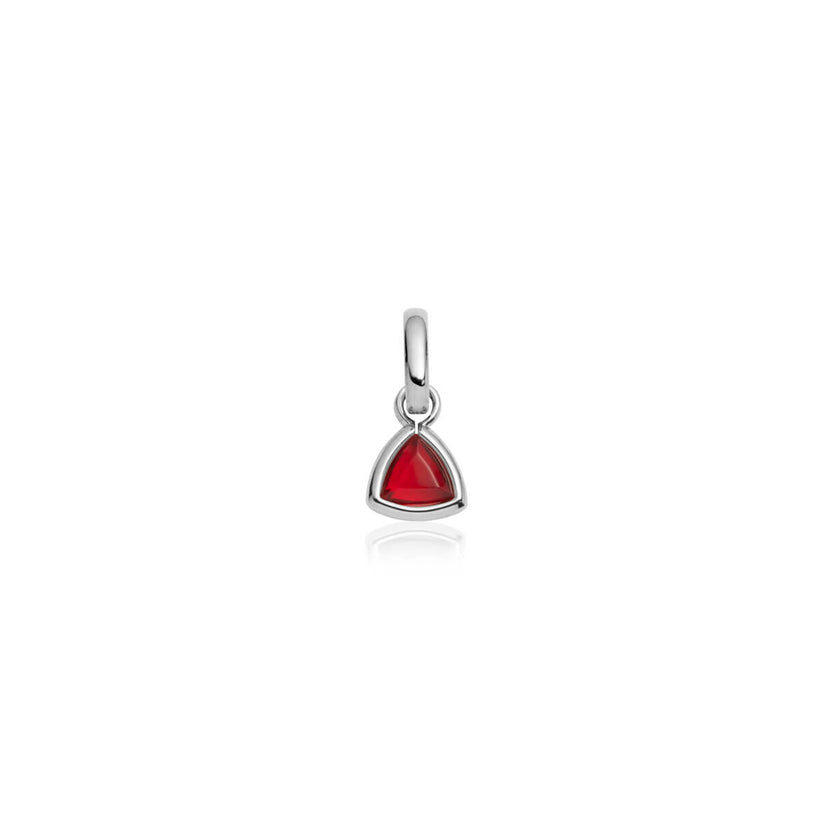 Droplet Birthstone Pendant (Silver)