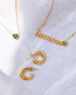 Birthstone Name Necklace (Gold)