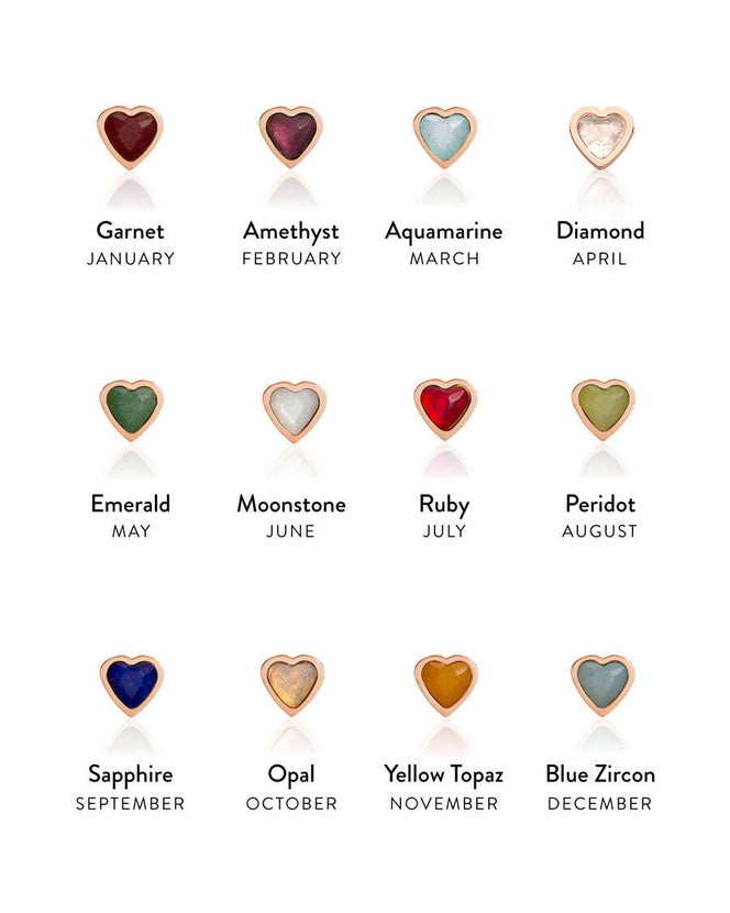 Birthstone Name Necklace (Rose Gold)