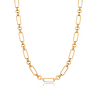 Figaro Chain Necklace (Gold)