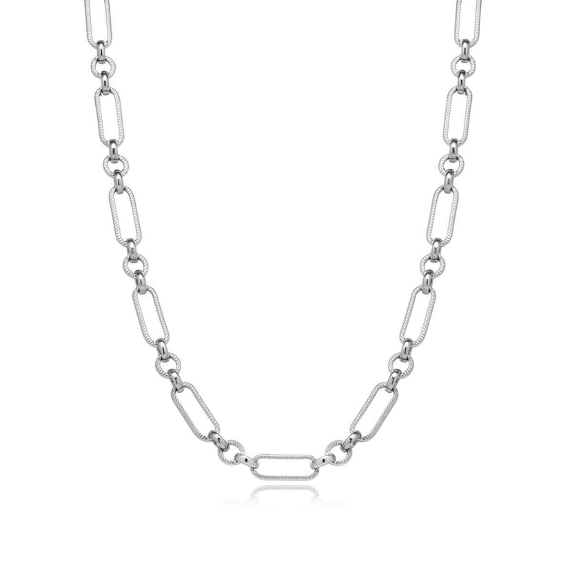 Layering Figaro Chain Necklace (Silver)