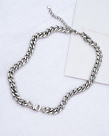 Initial Curb Set (Silver)
