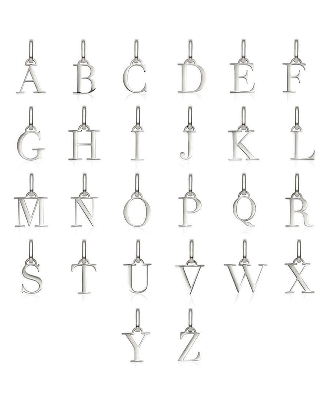 Letter Pendant (Silver)