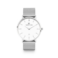 Silver Chain White Kensington 40 Watch