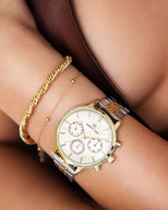 Two Tone Pearl Link Nueva 40 Watch