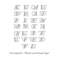 Double Initial Crystal Necklace (Silver)