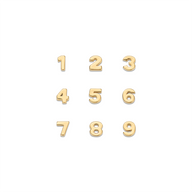 Made Mine Charms - Number Charms (Gold)
