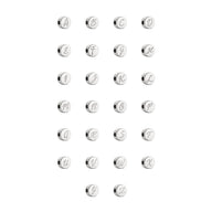 Script Initial Bracelet Charm (Silver)