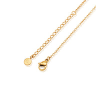 Mini Double Initial Necklace (Gold)