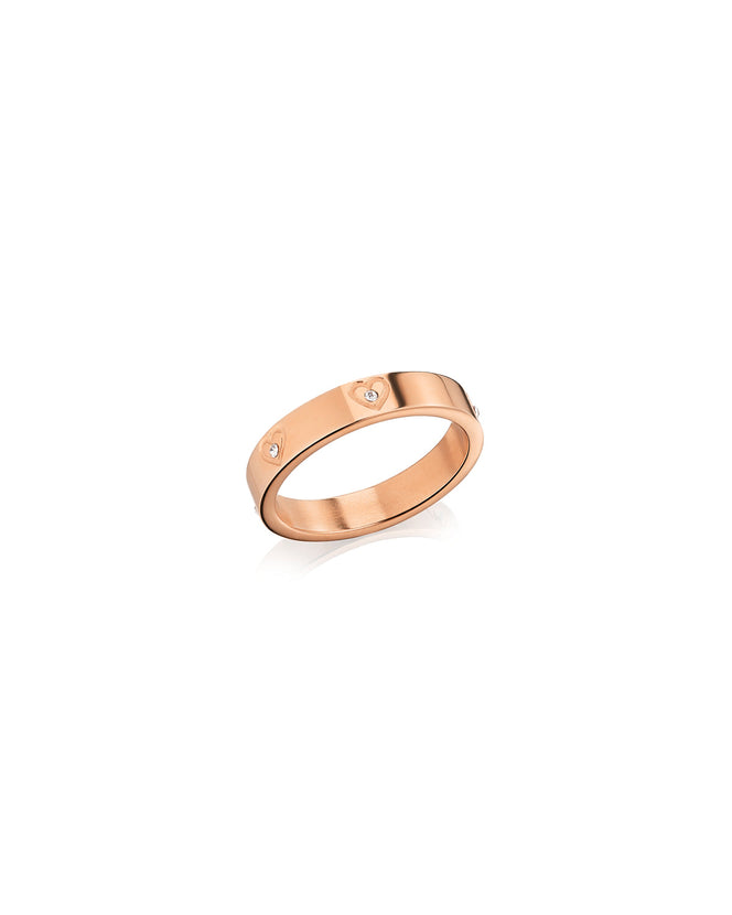 Crystal Heart Ring (Rose Gold)