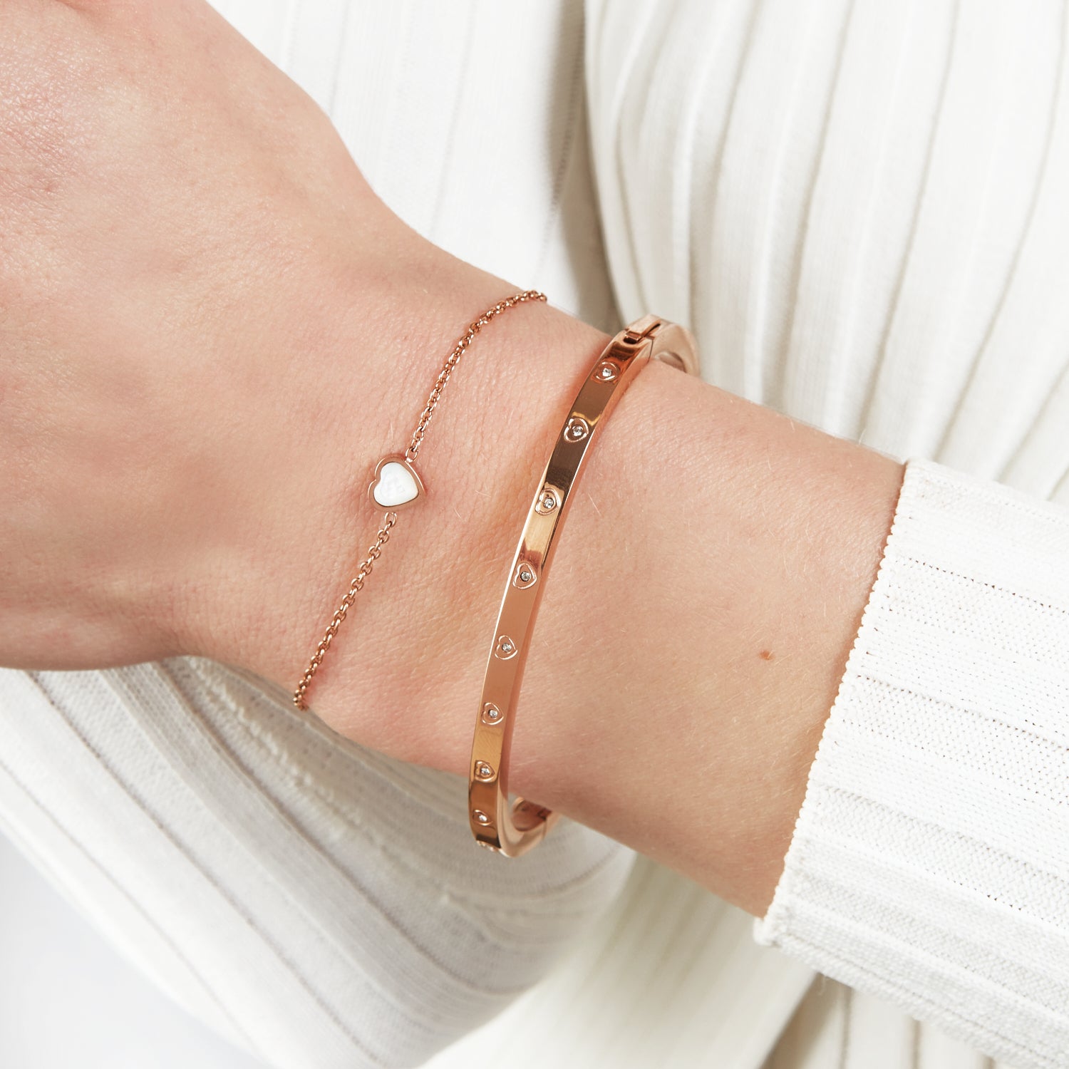Abbott Lyon Rose Gold Monogram Bracelet Abbott Lyon Rose Bracelet