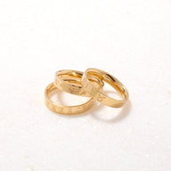 Custom Stamped Name Ring (Gold)
