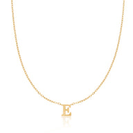Mini Initial Necklace (Gold)