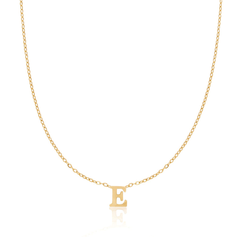 Mini Initial Necklace (Gold)