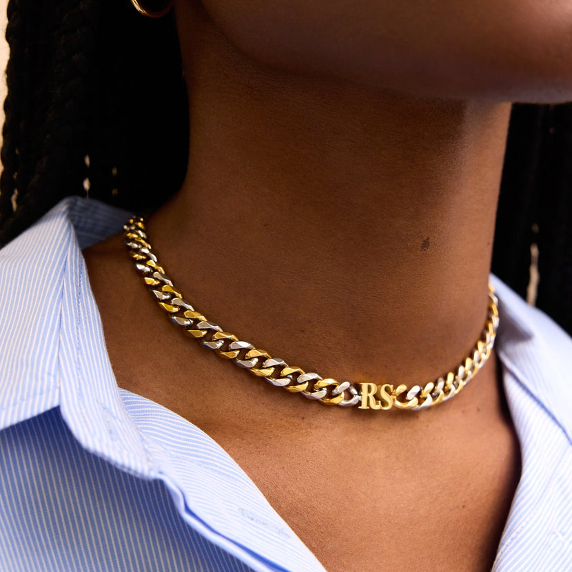 Initial Choker (Gold/Silver)