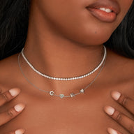 Tennis Necklace (Silver)