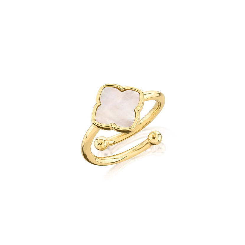 Pearl Clover Ring (Gold)