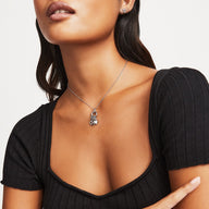 Stacey's Stories Mini Heart Birthstone Charm (Silver)