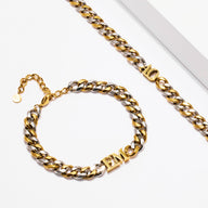 Initial Curb Bracelet (Gold/Silver)