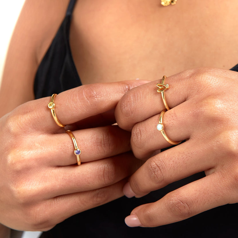 Birthstone Ring (Gold)