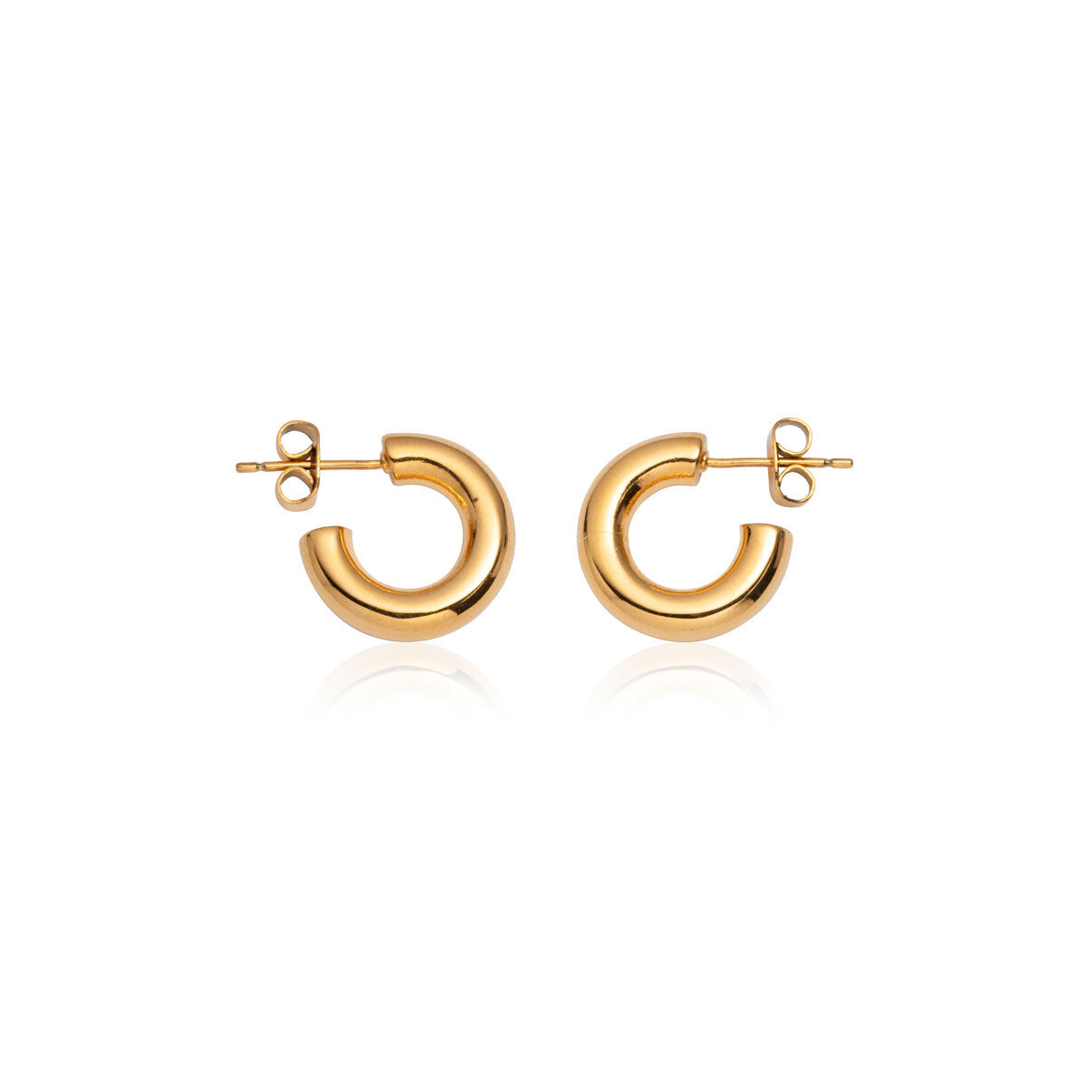 Real Gold Huggie Earrings 2025