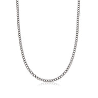 Curb Chain Necklace 20 in (Gun Silver)