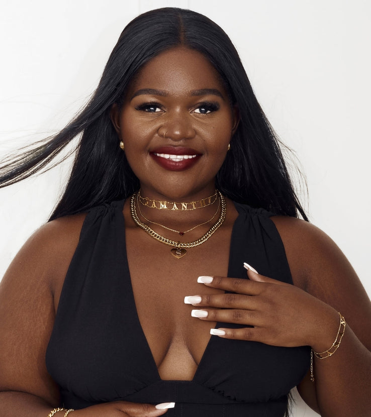 Mini Heart Birthstone & Initial Set (Gold)