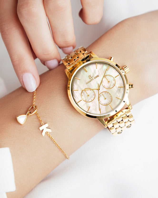 Pearl Link Nueva 40 Watch - Gold