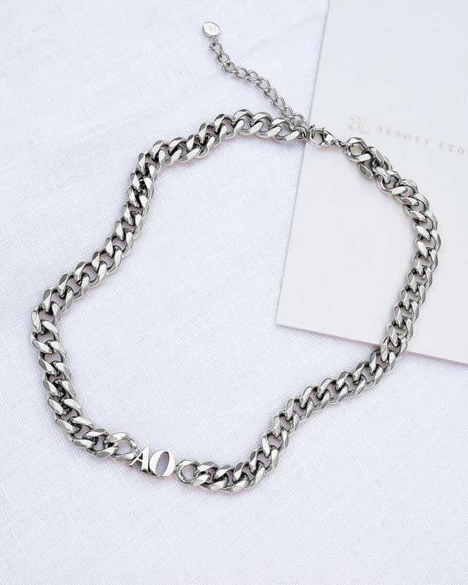 Initial Choker (Silver)
