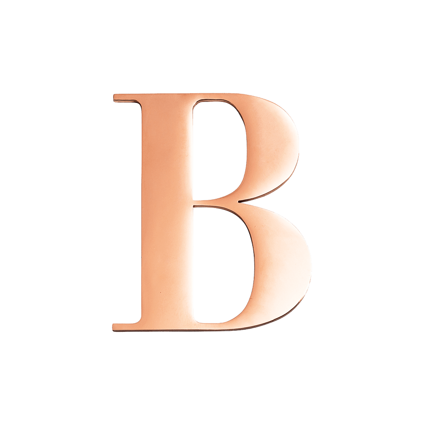 Large Metal Letters - Silver