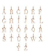 Letter Pendant (Rose Gold)