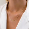 Sterling Silver Handwritten Name Necklace (Gold)