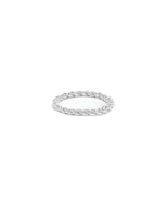 Sterling Silver Twisted Ring (Silver)