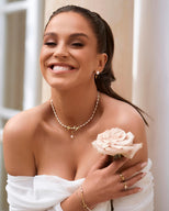 Pearl Chain Signature Name Bracelet (Gold)