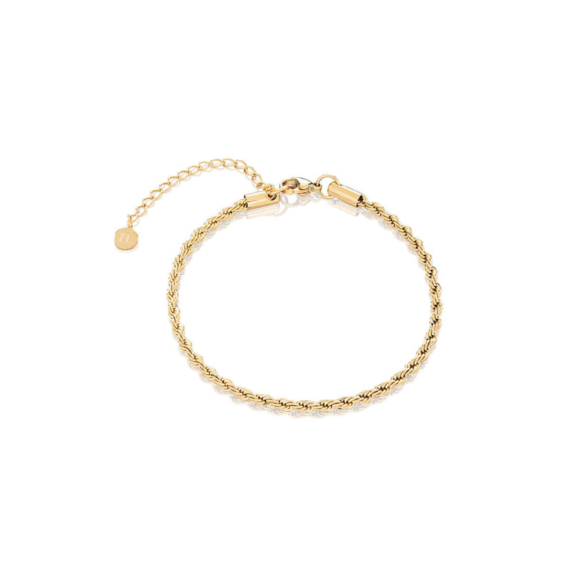 Small Rope Chain Bracelet (Gold)