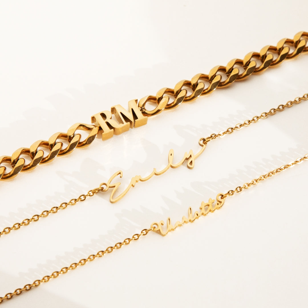 Most popular jewellery; four gold and silver tennis bracelets Abbott Lyon