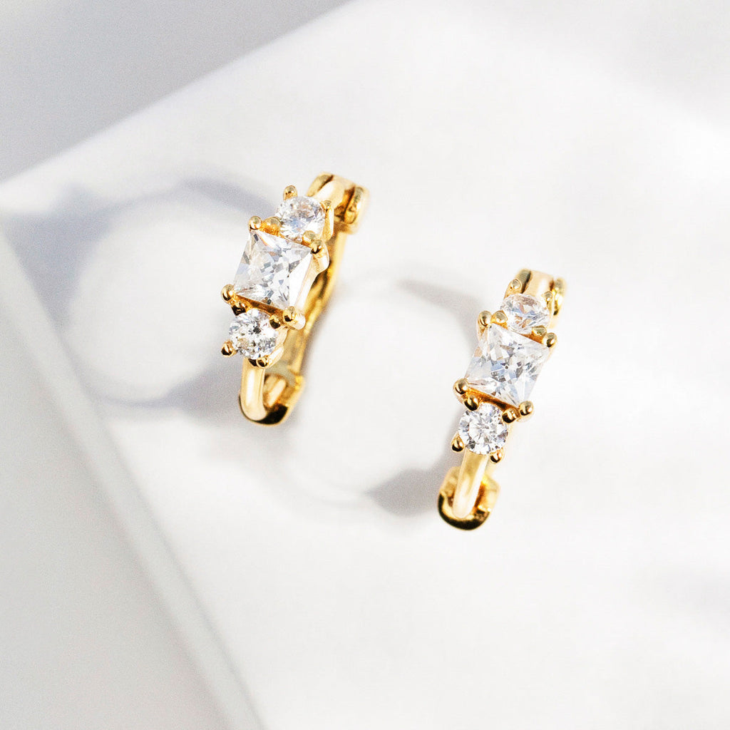 Gold Sleeper Earrings