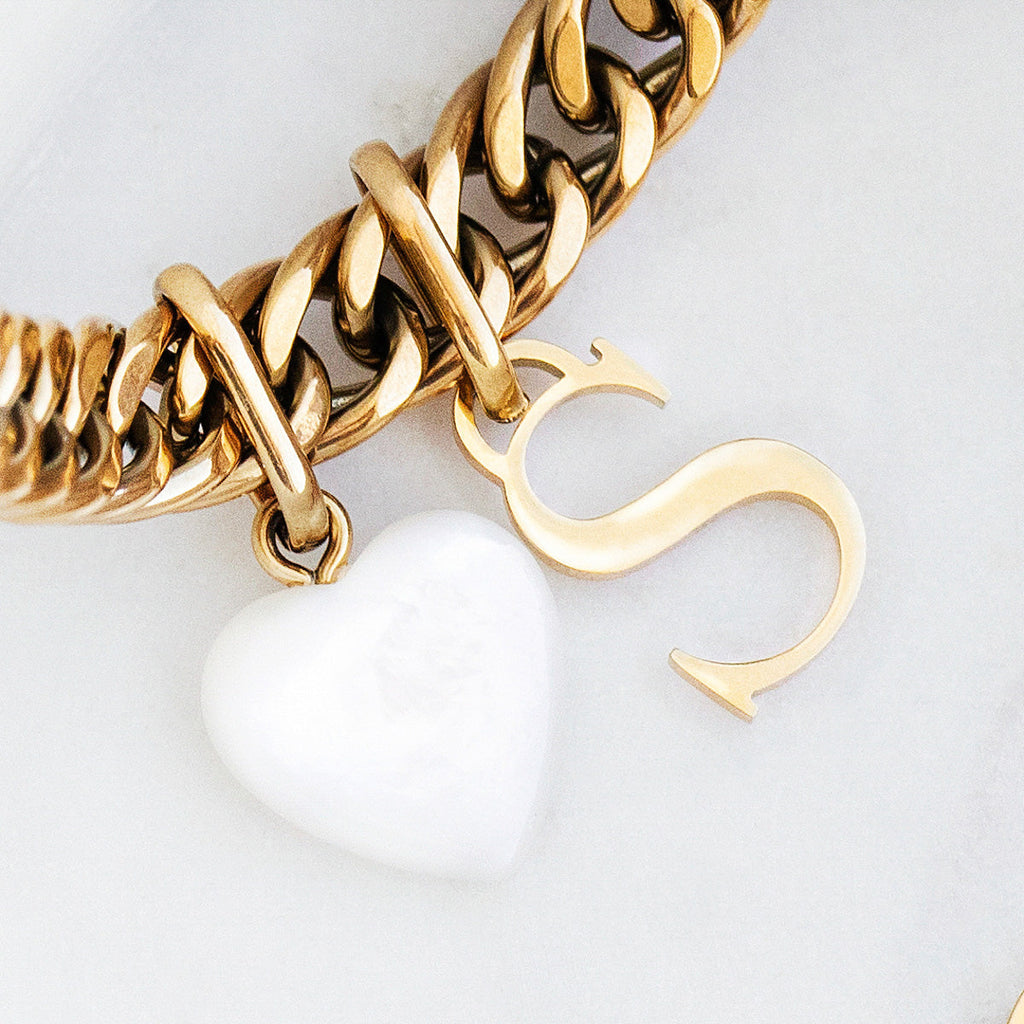 Initial Necklaces With Birthstone