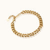 Gold Curb Bracelets