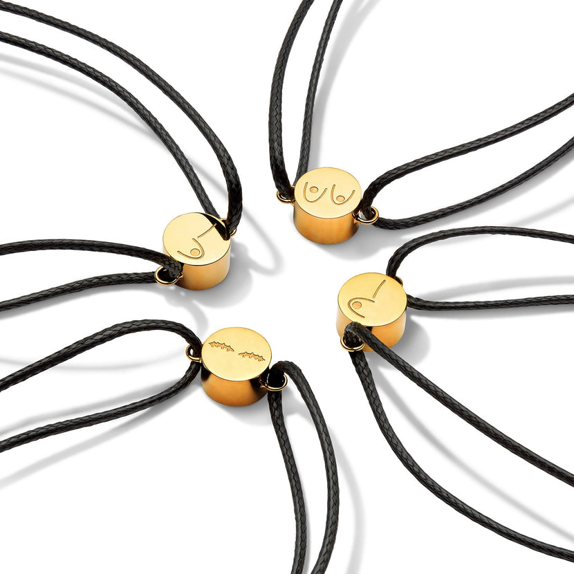 CoppaFeel! Charms for Charity Bracelet (Gold)