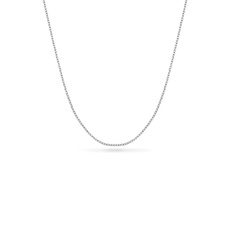 Layering Fine Chain Necklace 14-16 in (Silver) - Sterling Silver