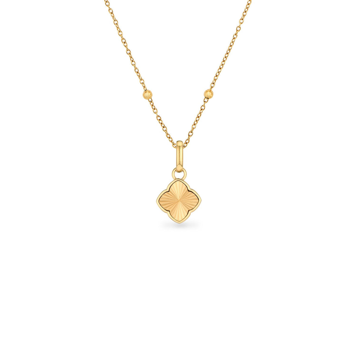 Textured Clover Necklace