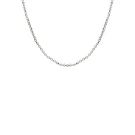 Layering Box Chain Necklace (Silver)